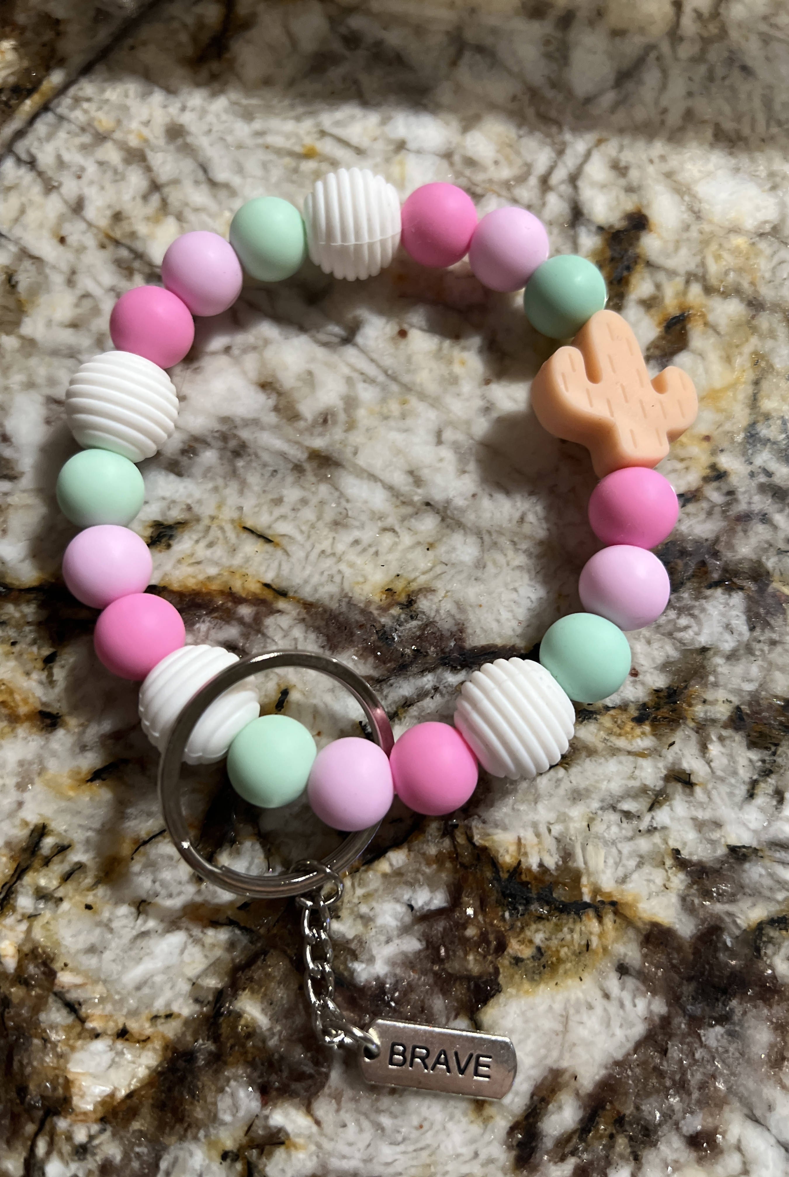 Silicone Beads O Ring Keychain-Keychains-Faithful Glow-Deadwood South Boutique, Women's Fashion Boutique in Henderson, TX