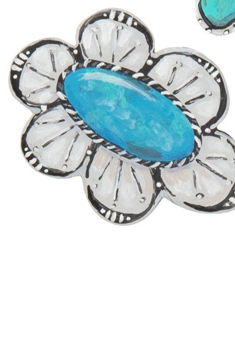 RTC Turquoise Flower Magnets-Home Decor & Gifts-Deadwood South Boutique & Company-Deadwood South Boutique, Women's Fashion Boutique in Henderson, TX