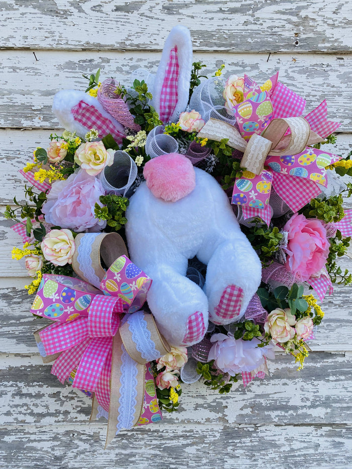 Pink Bunny Butt Wreath-Home decor-The Sassy Front Porch-Deadwood South Boutique, Women's Fashion Boutique in Henderson, TX