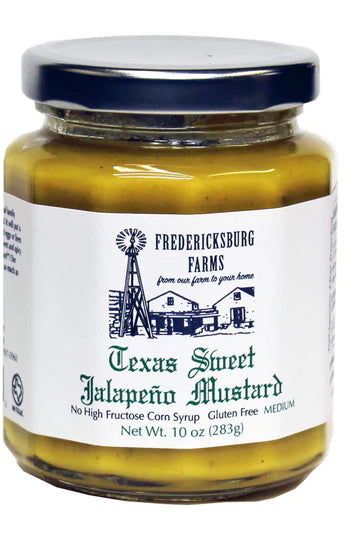Fredericksburg Farms Texas Sweet Jalapeno Mustard-Gourmet Foods-Deadwood South Boutique & Company-Deadwood South Boutique, Women's Fashion Boutique in Henderson, TX