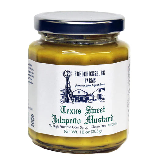 Fredericksburg Farms Texas Sweet Jalapeno Mustard-Gourmet Foods-Deadwood South Boutique & Company-Deadwood South Boutique, Women's Fashion Boutique in Henderson, TX