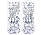 Happy Birthday Coloring Socks-Socks-Vintage Cowgirl-Deadwood South Boutique, Women's Fashion Boutique in Henderson, TX