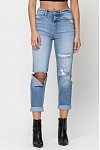 Cello High Rise Mom Crop Skinny-Jeans-Deadwood South Boutique & Company-Deadwood South Boutique, Women's Fashion Boutique in Henderson, TX