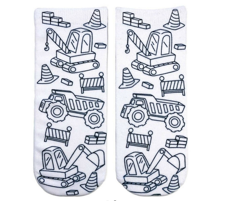 Tractor Zone Coloring Socks-Socks-Vintage Cowgirl-Deadwood South Boutique, Women's Fashion Boutique in Henderson, TX