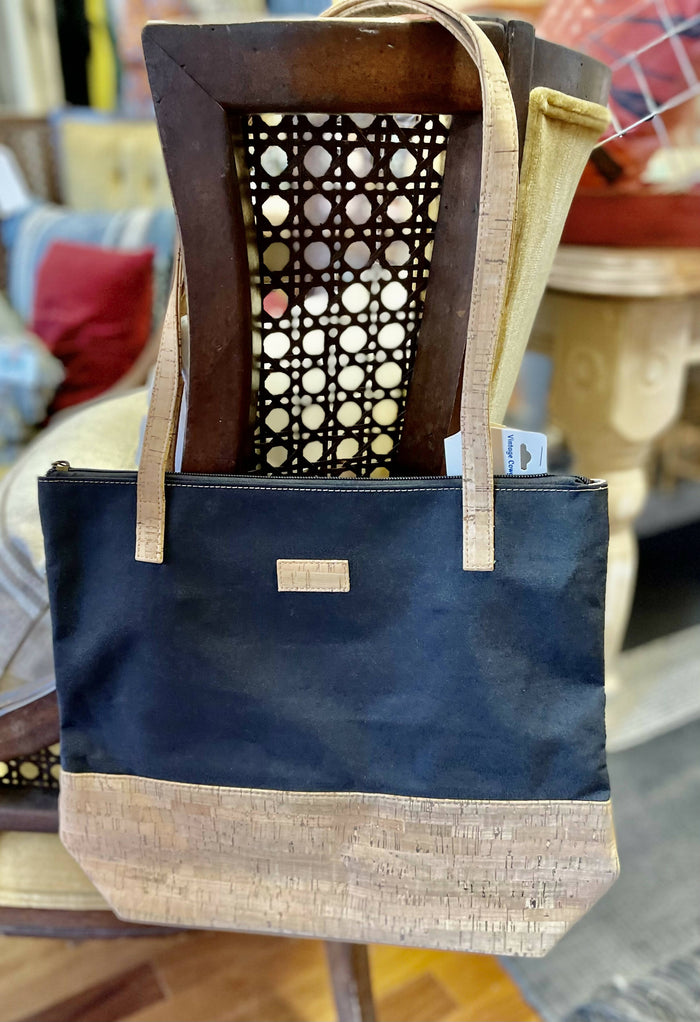 Black Tote Bag-Bags & Purses-Vintage Cowgirl-Deadwood South Boutique, Women's Fashion Boutique in Henderson, TX