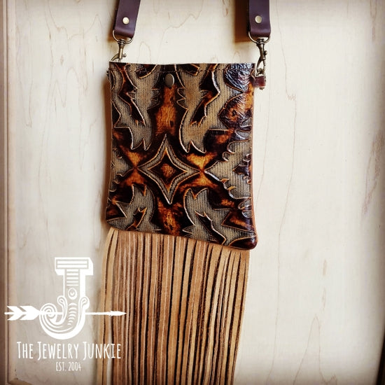 Laredo Tooled Leather Crossbody-Bags & Purses-Deadwood South Boutique & Company-Deadwood South Boutique, Women's Fashion Boutique in Henderson, TX