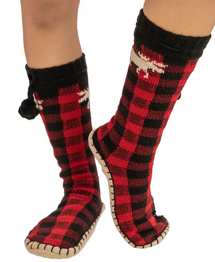 Red Plaid Mukluk Slipper-Gifts-Deadwood South Boutique & Company-Deadwood South Boutique, Women's Fashion Boutique in Henderson, TX