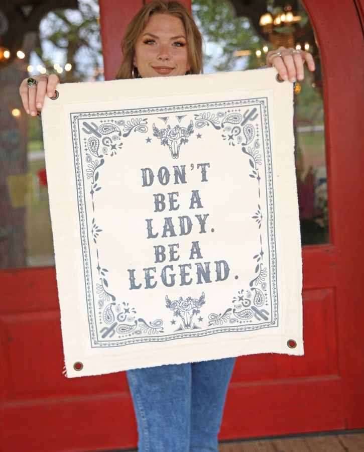 Be A Legend Canvas - Deadwood South Boutique & Company LLC