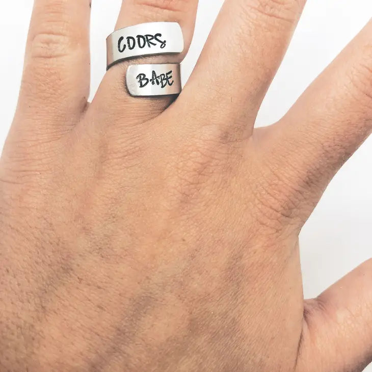 Coors Babe Wrap Ring-Rings-Deadwood South Boutique & Company-Deadwood South Boutique, Women's Fashion Boutique in Henderson, TX