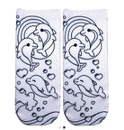 Dolphin Love Coloring Socks - Deadwood South Boutique & Company LLC