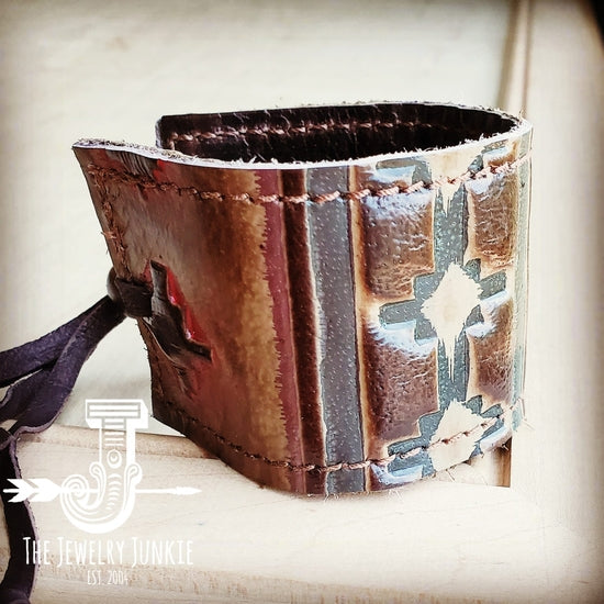 Tie Navajo Leather Adjustable Cuff-Bracelets-Deadwood South Boutique & Company-Deadwood South Boutique, Women's Fashion Boutique in Henderson, TX