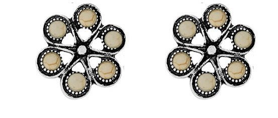 Flowy Fashion Flower Stud Earrings - Deadwood South Boutique & Company LLC