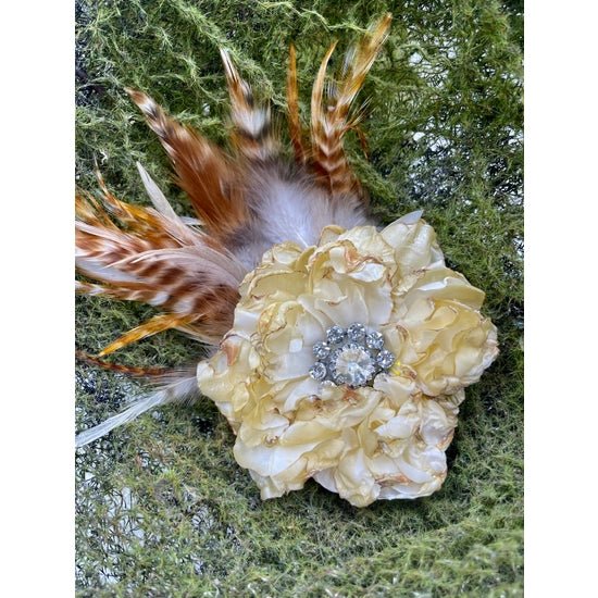 Gold Dust Silk Rayon Vintage Hat Pin - Deadwood South Boutique & Company LLC