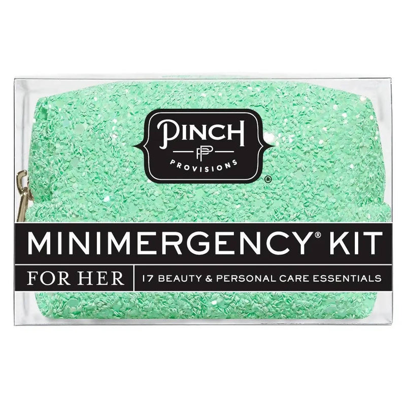 Minimergency Kit Teal Glitter