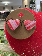 Medium Handmade Heart Studs - Deadwood South Boutique & Company LLC