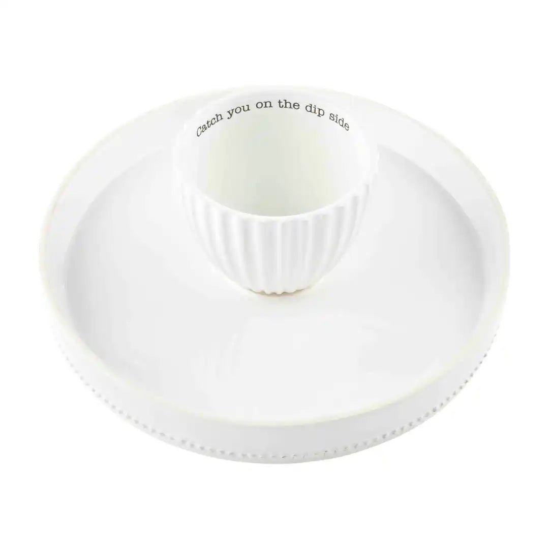 Mud Pie Reversal Pedestal Chip N Dip Set - Deadwood South Boutique & Company LLC