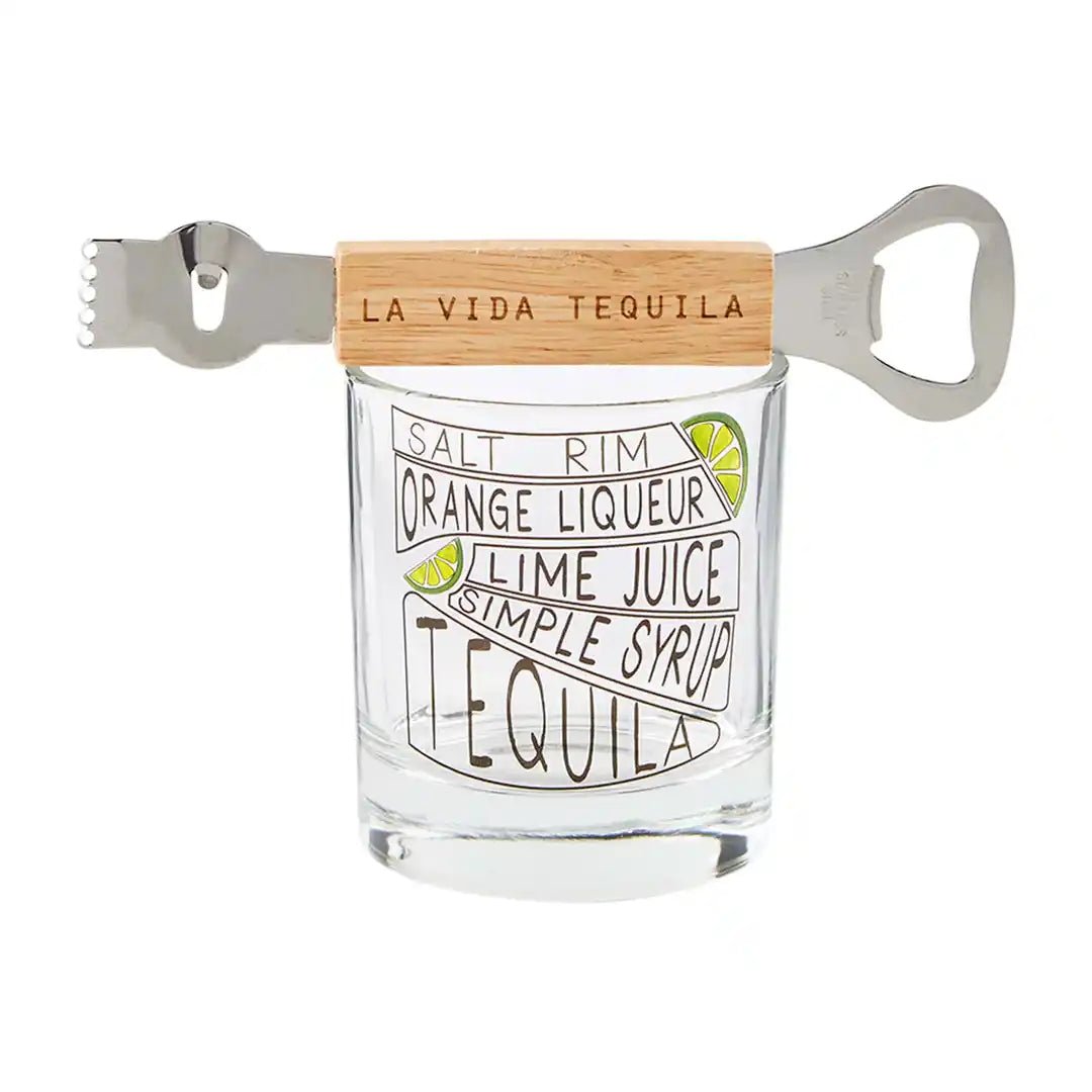 Mud Pie Tequila Recipe Glass Set - Deadwood South Boutique & Company LLC