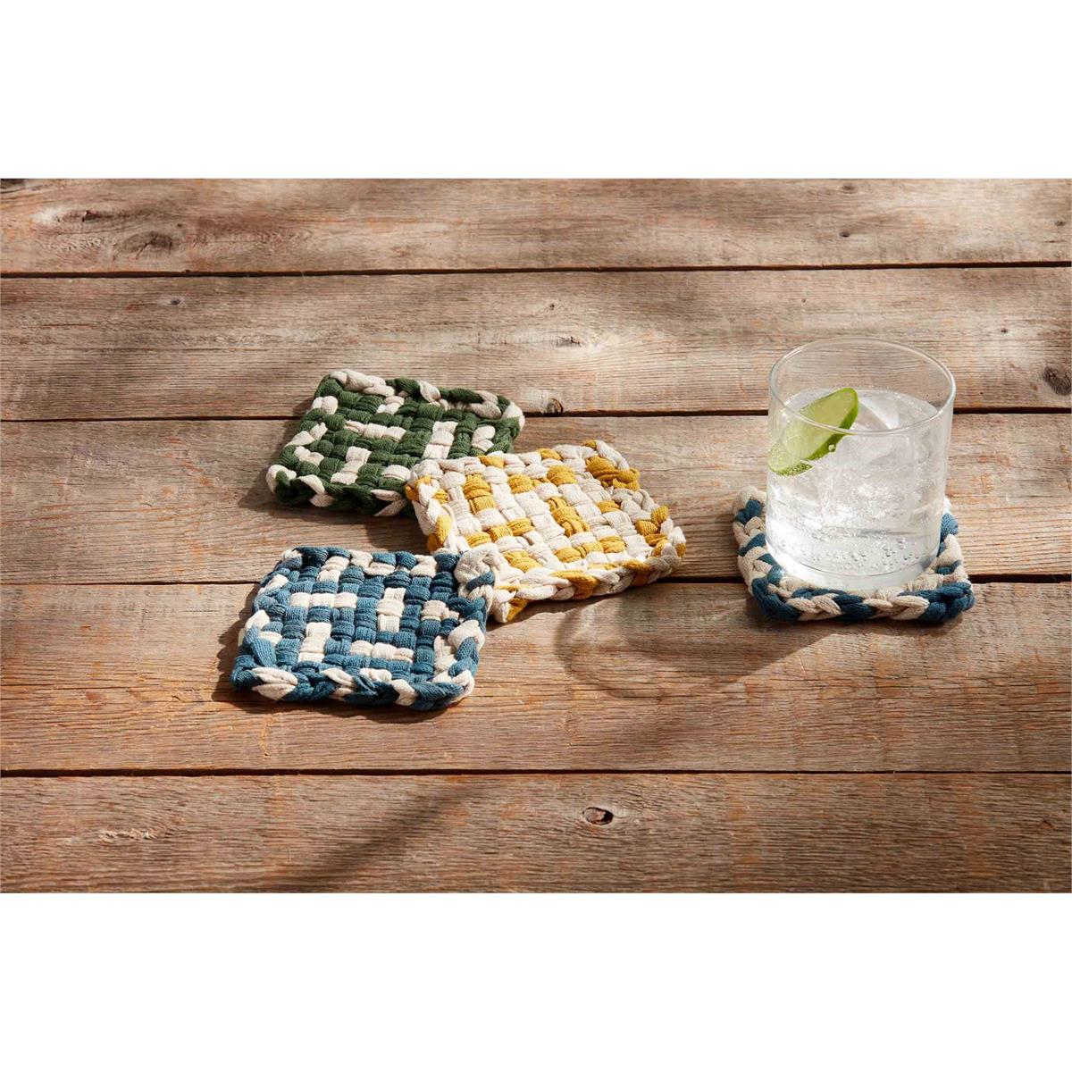 Mud Pie Woven Coaster Set - Deadwood South Boutique & Company LLC