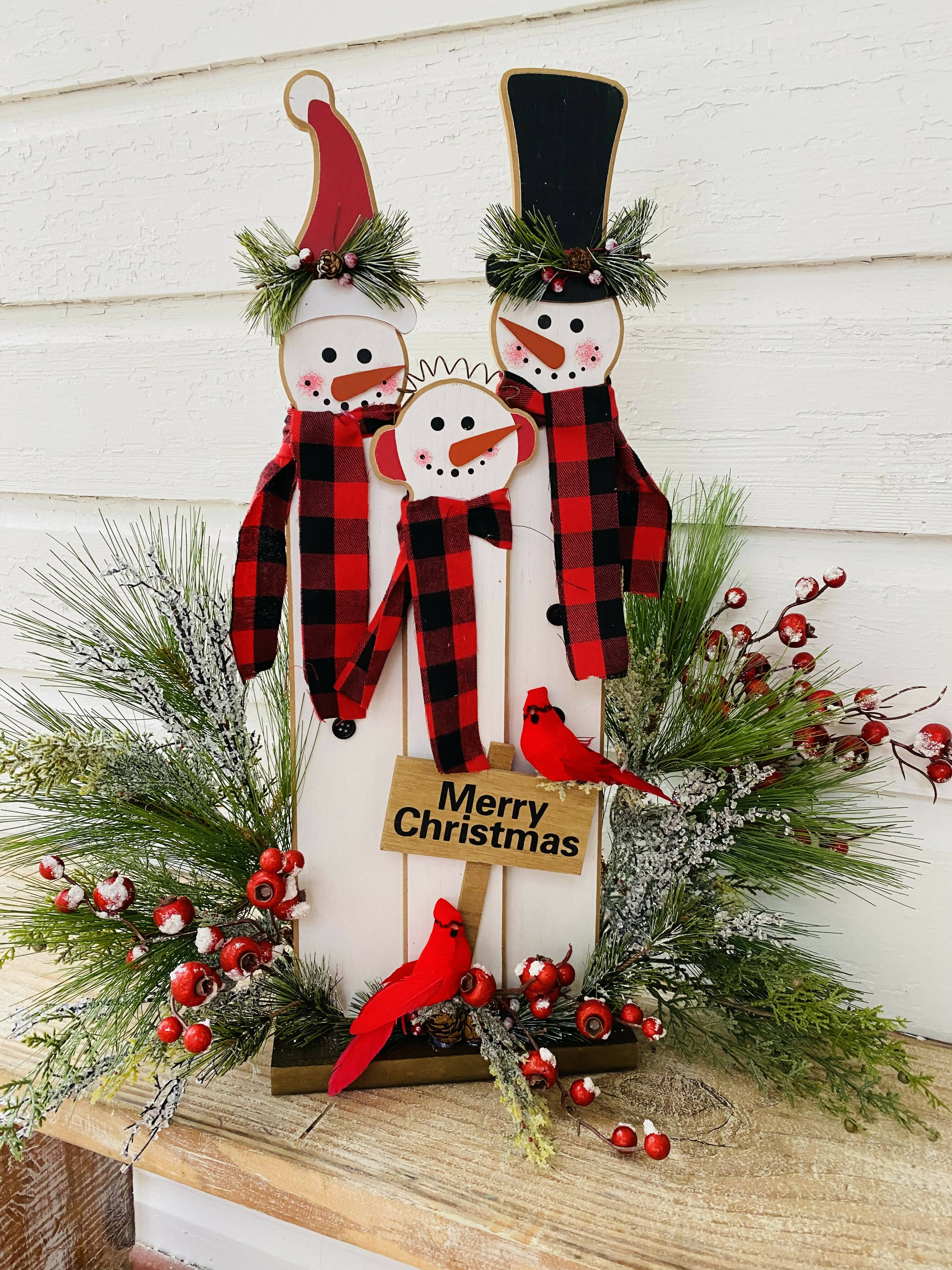 Farmhouse Snowman Family-Home decor-The Sassy Front Porch-Deadwood South Boutique, Women's Fashion Boutique in Henderson, TX