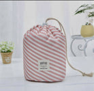 Pink Stripe Cosmetic Bag - Deadwood South Boutique & Company LLC