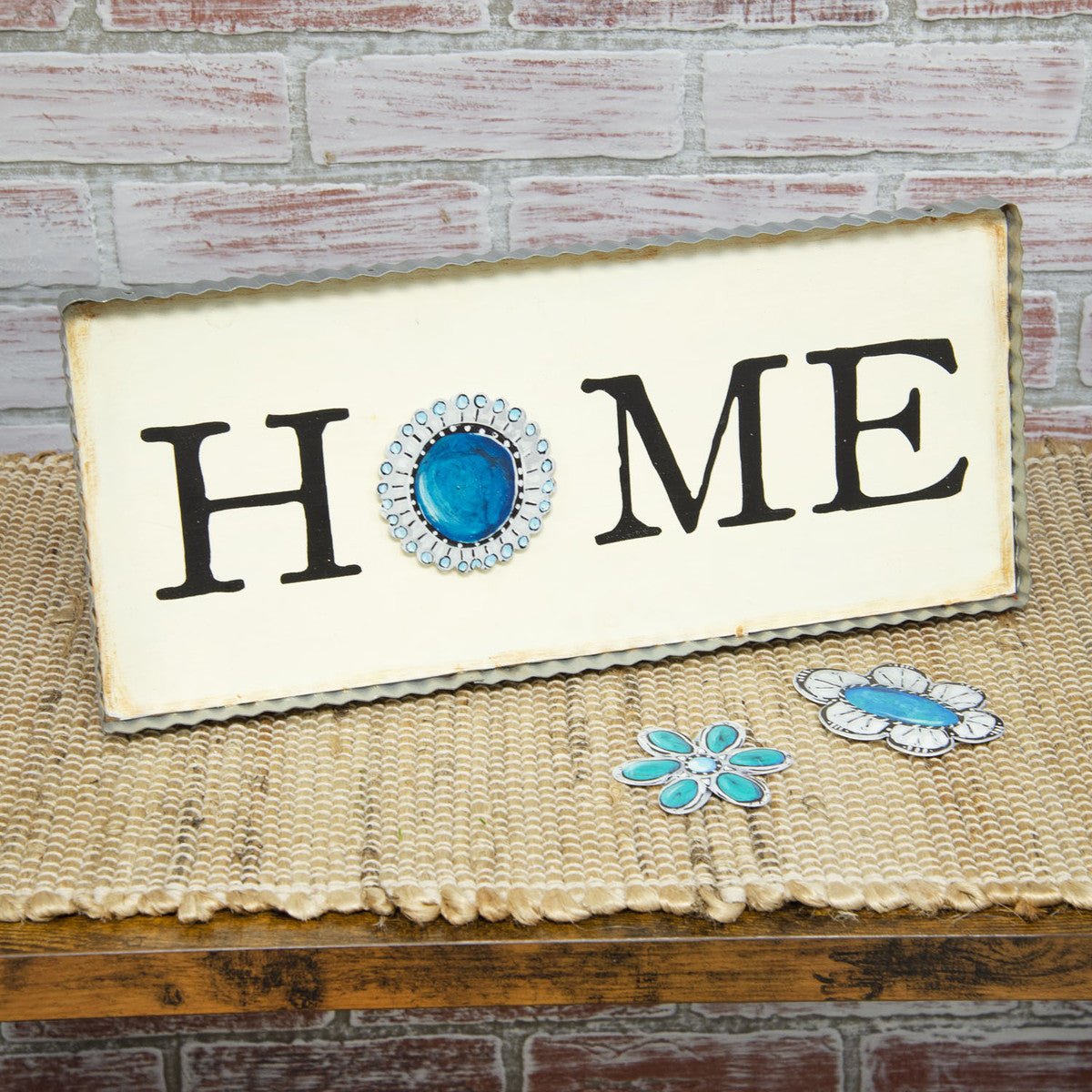 RTC Turquoise Flower Magnets - Deadwood South Boutique & Company LLC