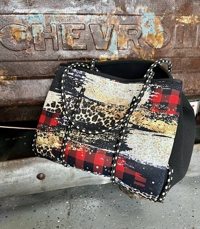 Crazy Heifer Tote Bag-Bags & Purses-Vintage Cowgirl-Deadwood South Boutique, Women's Fashion Boutique in Henderson, TX