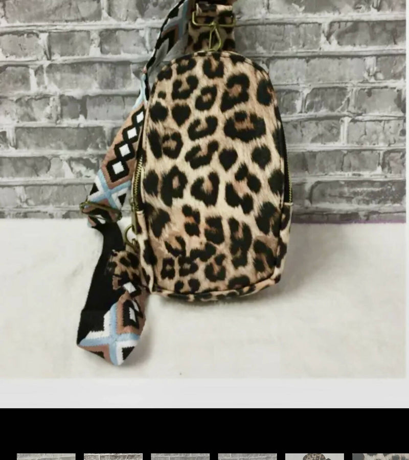 Leopard Sling Bag-Accessories-Vintage Cowgirl-Deadwood South Boutique, Women's Fashion Boutique in Henderson, TX