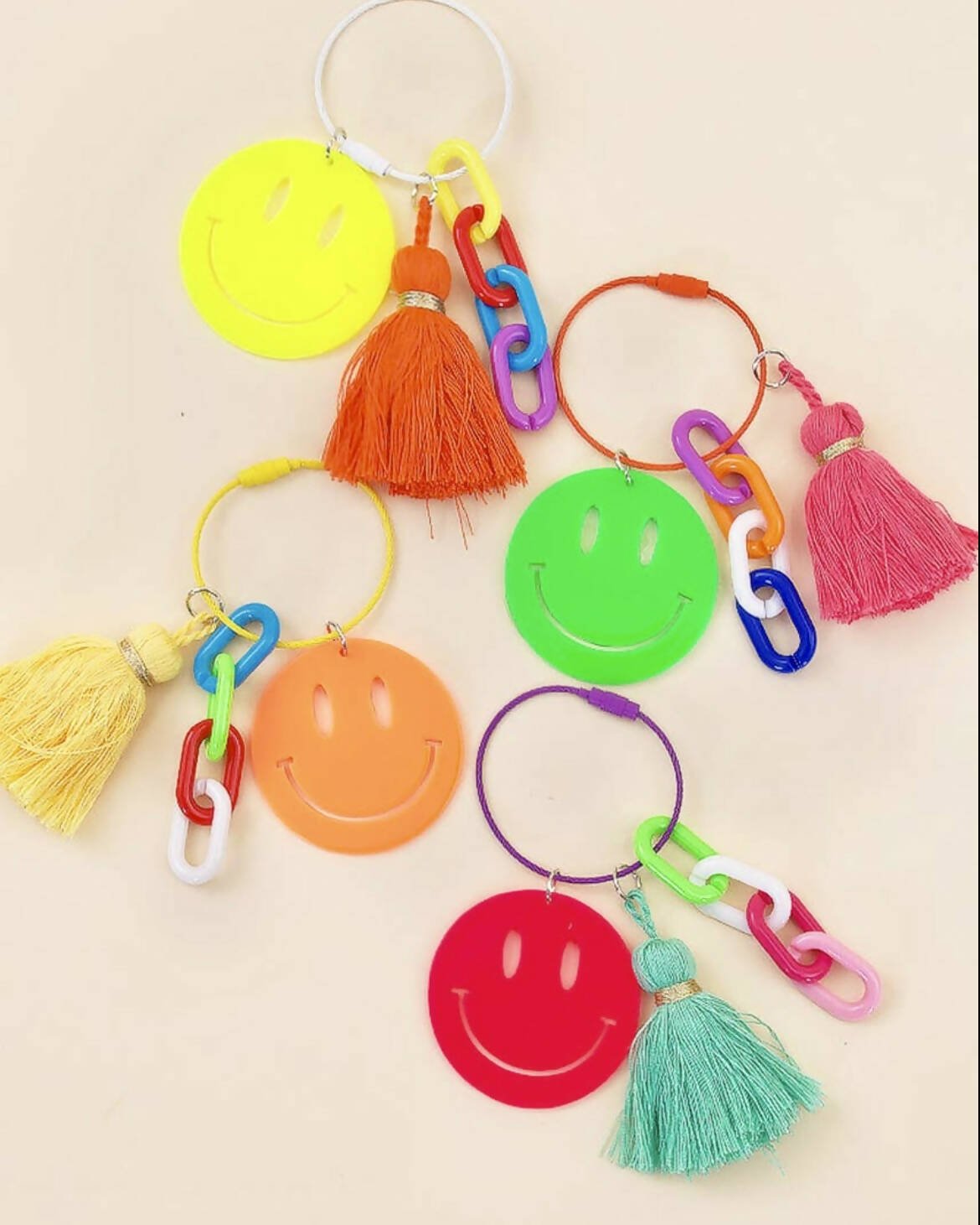 Smiley Face Keychain Charms - Deadwood South Boutique & Company LLC