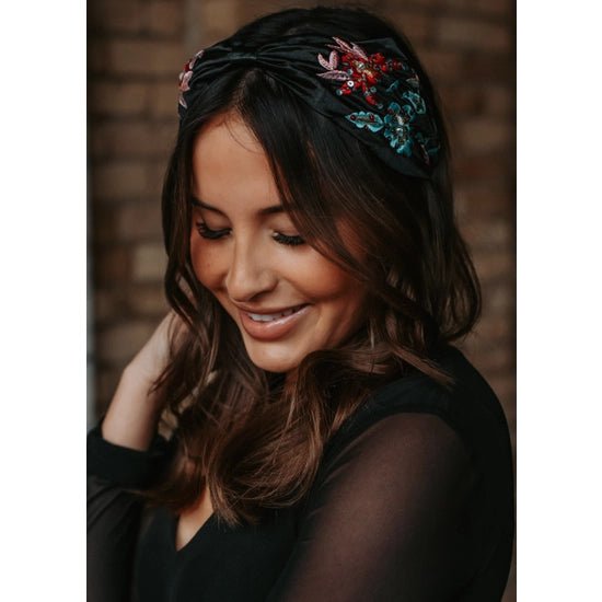 The Embroidered Headband - Deadwood South Boutique & Company LLC