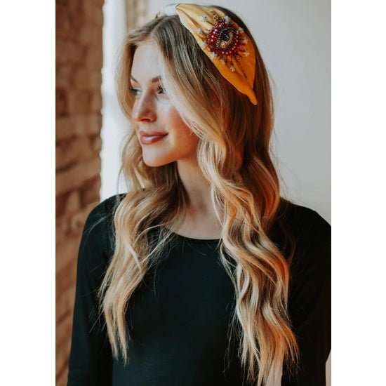 The Embroidered Headband - Deadwood South Boutique & Company LLC