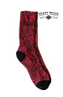 High Steppin Red Tooled Socks
