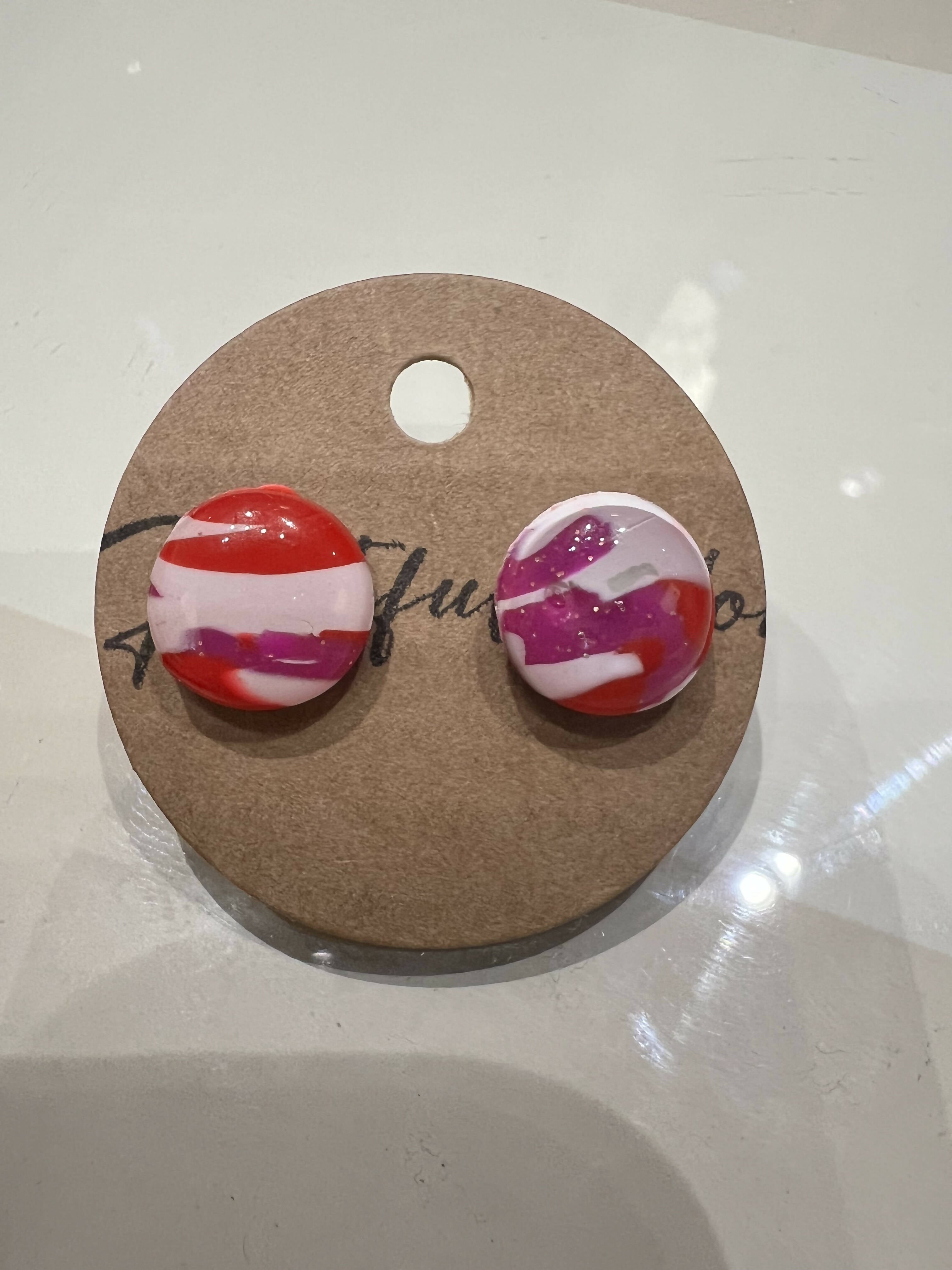 Medium Clay Stud Earrings-Earrings-Faithful Glow-Deadwood South Boutique, Women's Fashion Boutique in Henderson, TX