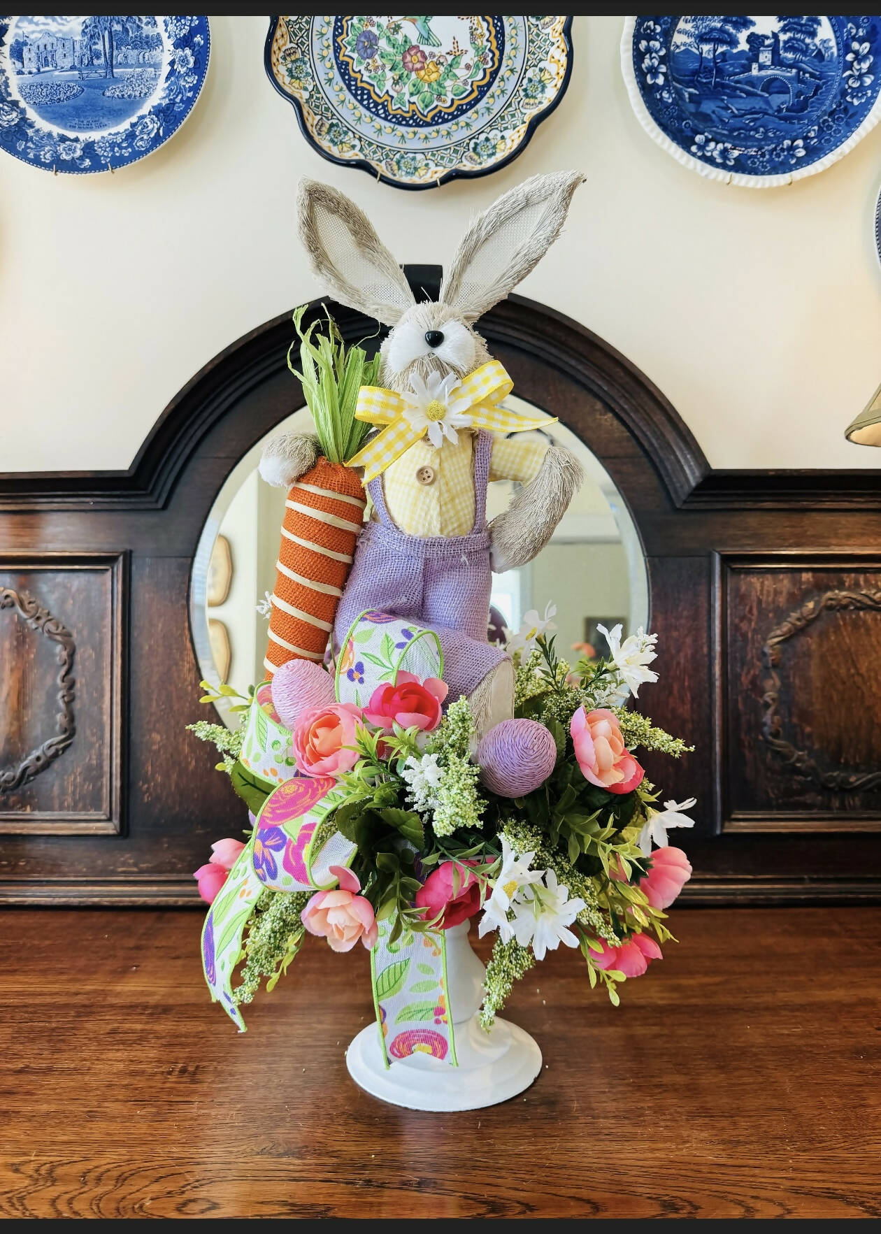 Sassy Bunny Centerpiece-Home decor-The Sassy Front Porch-Deadwood South Boutique, Women's Fashion Boutique in Henderson, TX