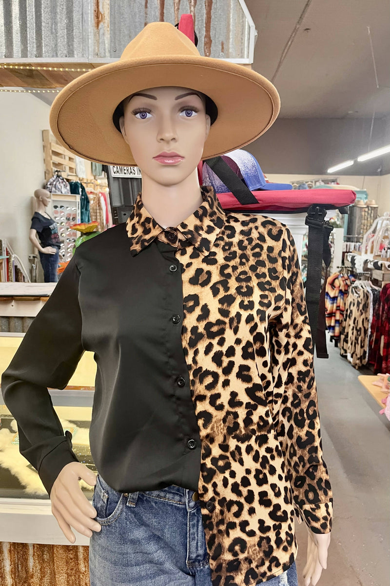 Bristol Leopard Longsleeve Top-Long Sleeves-Vintage Cowgirl-Deadwood South Boutique, Women's Fashion Boutique in Henderson, TX