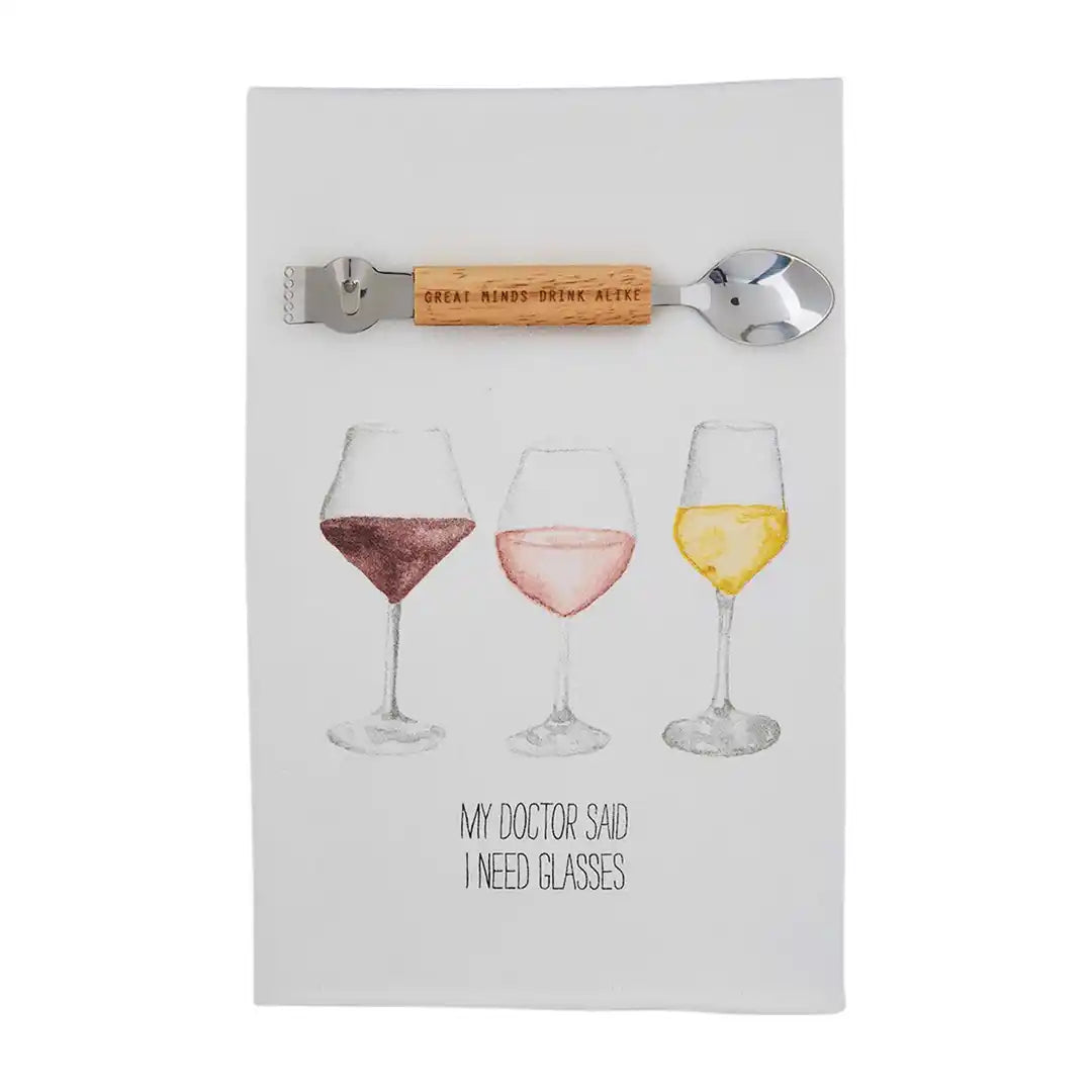 Mud Pie Wine Dish Towel Set-Home Decor & Gifts-Deadwood South Boutique & Company-Deadwood South Boutique, Women's Fashion Boutique in Henderson, TX