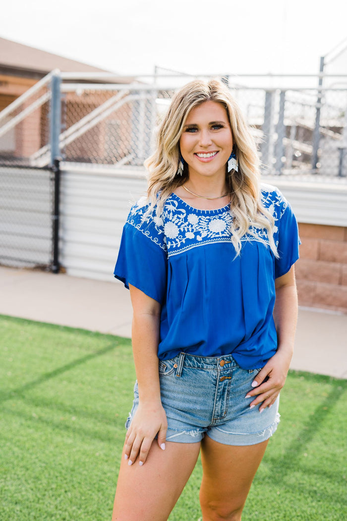 The Young Top-Short Sleeves-Deadwood South Boutique & Company-Deadwood South Boutique, Women's Fashion Boutique in Henderson, TX