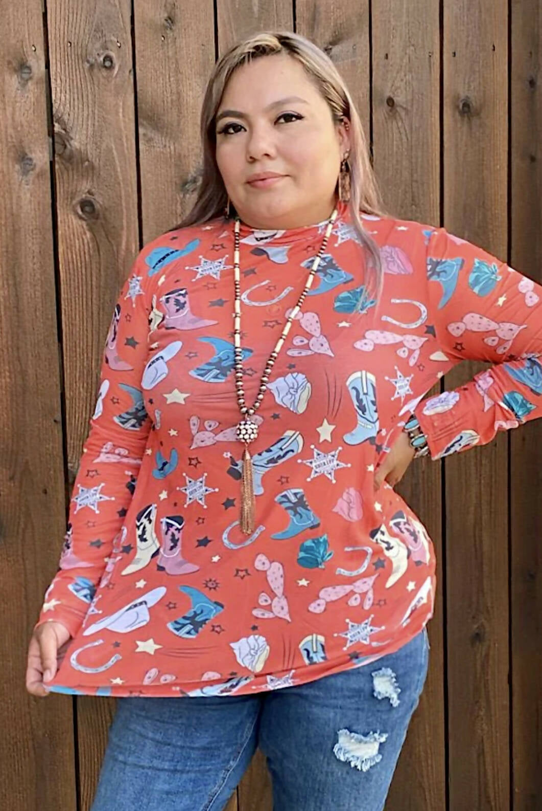 Cowboy Way Sheer Shirt-Graphic Tees-Vintage Cowgirl-Deadwood South Boutique, Women's Fashion Boutique in Henderson, TX